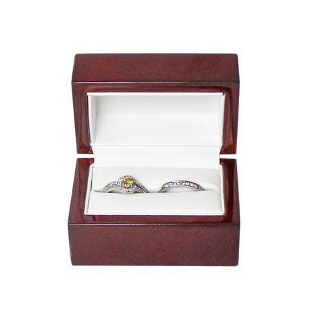 Wooden Double Ring Box-Nile Corp