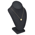 #189-7-LNBK Jewelry Display Bust , Black Linen