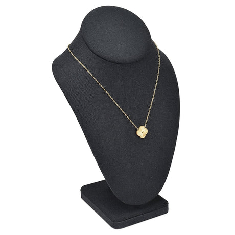 #189-7-LNBK Jewelry Display Bust , Black Linen