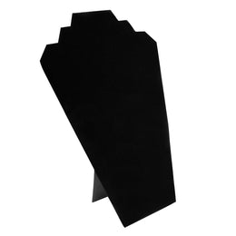 Black Velvet/White Faux Leather