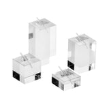 #1314  Frosted Acrylic Jewelry Display Stand for Ring, Square Base