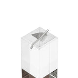 #1314  Frosted Acrylic Jewelry Display Stand for Ring, Square Base