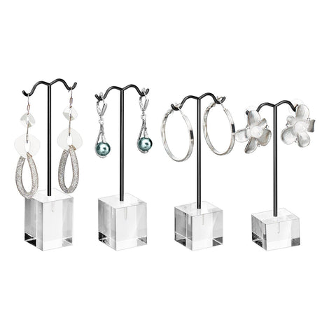 #1407 4 Pcs Set Acrylic Earrings Display Stand 