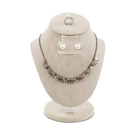 #185-1-LNT Combination Jewelry Display Bust for Necklace, Ring,and Earring