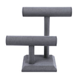 #218-1A-LNG Necklace Bracelet Display Stand, Dim Grey Linen