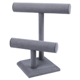 #218-1A-LNG Necklace Bracelet Display Stand, Dim Grey Linen