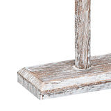 #219-1BW-ATWH  Wooden T-Bar Display,Antique White Color