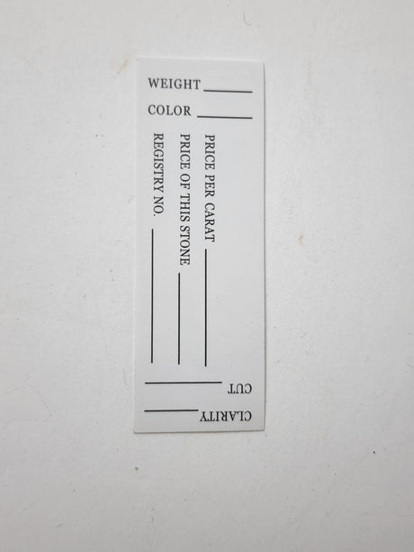 # PA Gemstone paper card for #1305 gemstone display box