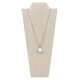 Necklace Stand Holder, Tan Linen