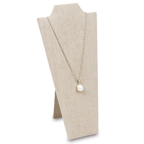 Necklace Stand Holder, Tan Linen
