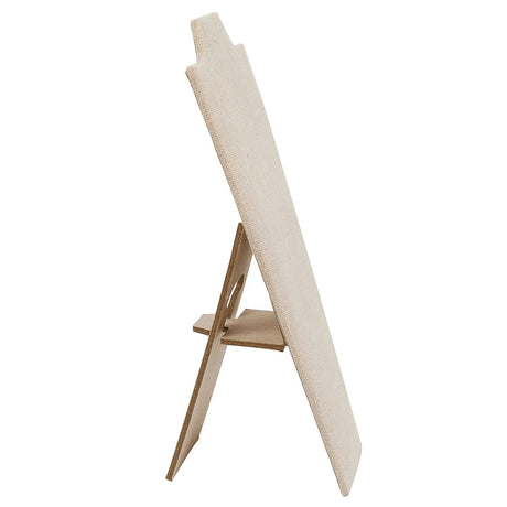 Necklace Stand Holder, Tan Linen