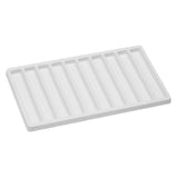 #96-10(W) 1 x 10 flocked plastic tray