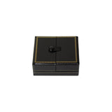 Leatherette Ring/Earring Box-Nile Corp