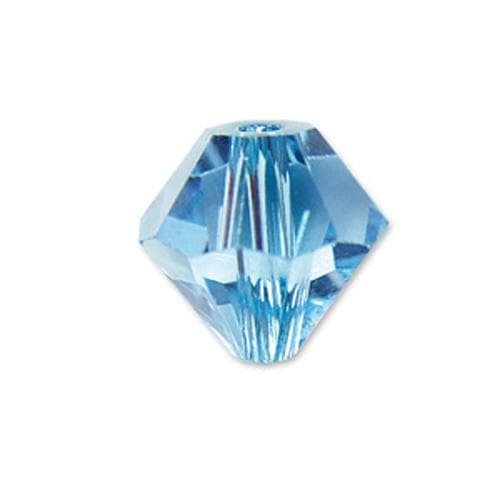 #BCS-53016 (AQUA) Swarovski Diamond Bicone, 6mm