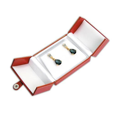 Leatherette Earring/Pendant Box-Nile Corp