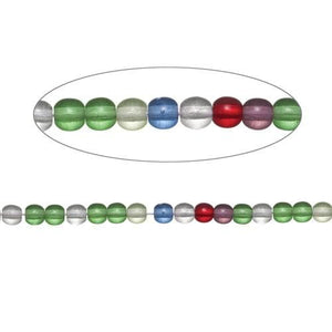Jablonex Druk Czech Glass Round Beads 6mm