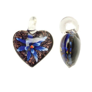 Glass Heart Pendants