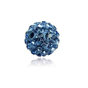 Rhinestone Pave Polymer Clay Ball Beads