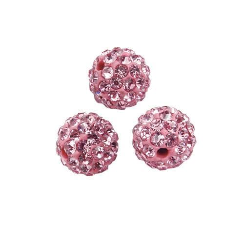 Rhinestone Pave Polymer Clay Ball Bead 6mm-Nile Corp