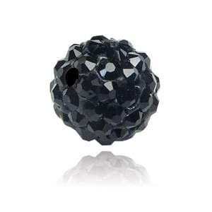 Rhinestone Pave Polymer Clay Ball Bead 6mm-Nile Corp