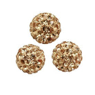 Rhinestone Pave Polymer Clay Ball Bead 6mm-Nile Corp
