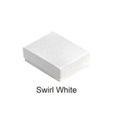 Swirl Pattern Cotton Filled Paper Jewelry Box - Nile Corp