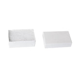#BX2821 W White Swirl Paper Cotton Filled Boxes