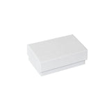 #BX2821 W White Swirl Paper Cotton Filled Boxes