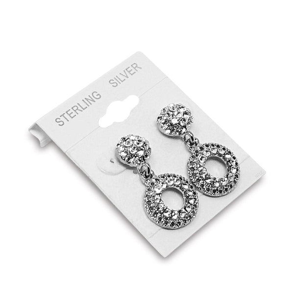 Hanging Earring Card with Sterling Silver-Nile Corp