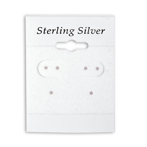 White Earring Cards