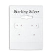Hanging Earring Card with Sterling Silver-Nile Corp
