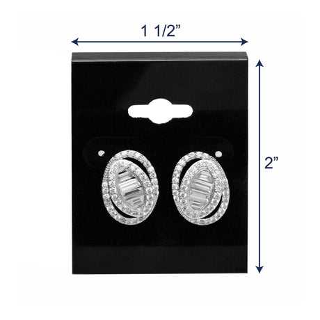 Plain Black Hanging Earring Card-Nile Corp
