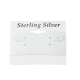 Earring Hanging Card with Sterling Silver-Nile Corp