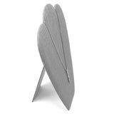 #CD-6706N-N21 Gray Burlap Linen Necklace Easel Display