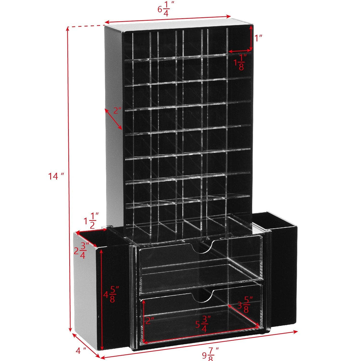 All in 1 Premium Acrylic Cosmetic Organizer -Nile Corp