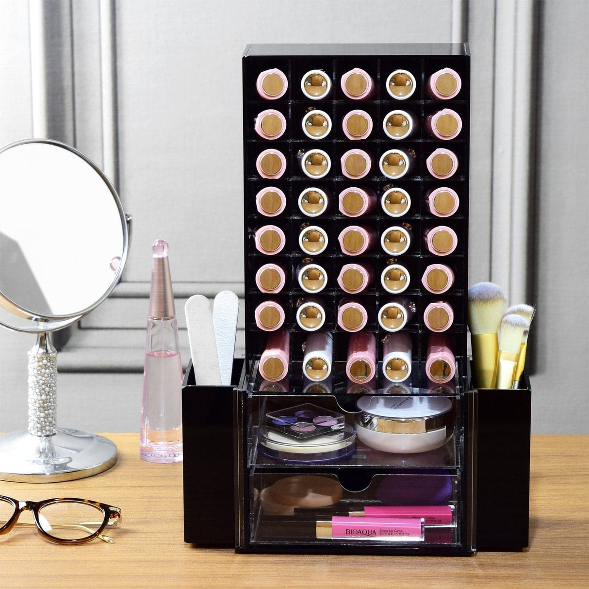 All in 1 Premium Acrylic Cosmetic Organizer -Nile Corp
