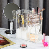 #COM6320 Clear Acrylic Makeup Organizer Case with Beads