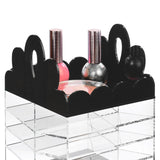 #COM6501 Princess Tiara Design Acrylic Rotating Makeup Organizer