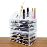 #COMS29150 Acrylic Makeup & Jewelry Storage Organizer 3 Piece Set