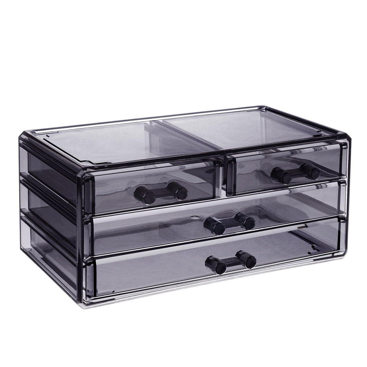 #COMS2915G Jewelry & Makeup Organizer, Translucent gray