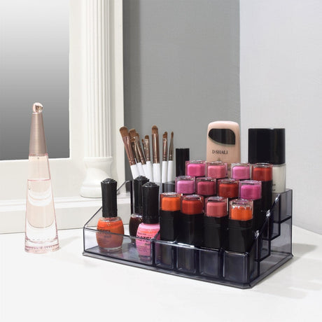 #COMS2915G Jewelry & Makeup Organizer, Translucent gray