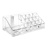 #COMS4497BK Jewelry and Makeup Organizer Two Pieces Set, Clear Diamond Pattern