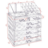 #COMS82460 Diamond Pattern Jewelry & Cosmetic Display Boxes