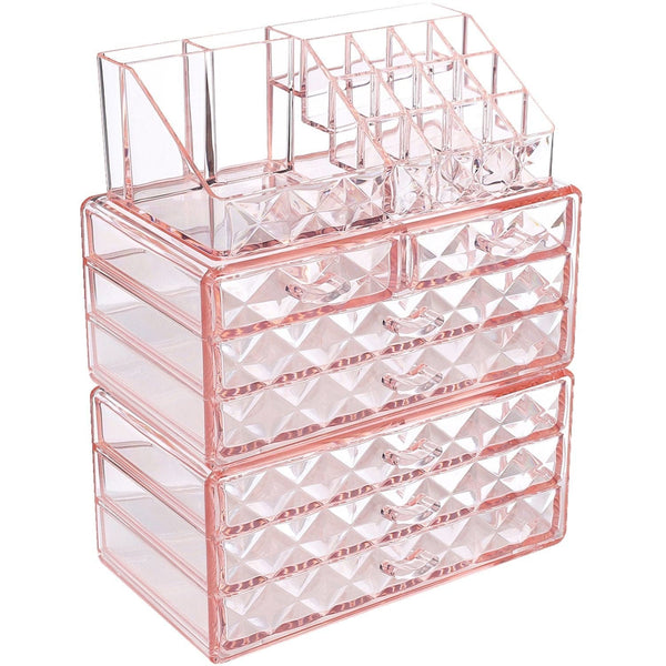 #COMS82460 Diamond Pattern Jewelry & Cosmetic Display Boxes