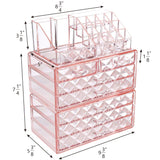 #COMS82460 Diamond Pattern Jewelry & Cosmetic Display Boxes