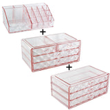 #COMS82460 Diamond Pattern Jewelry & Cosmetic Display Boxes