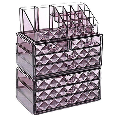 #COMS82460 Diamond Pattern Jewelry & Cosmetic Display Boxes