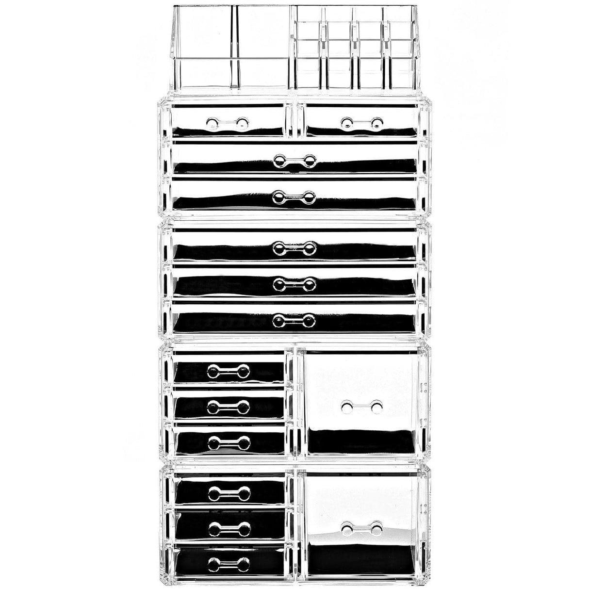 #COMSS3160 Acrylic Jewelry & Makeup Organizer Five Pieces Set