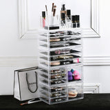 #COMSS3160 Acrylic Jewelry & Makeup Organizer Five Pieces Set