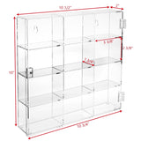 #COT1734 Mountable 12 Compartments Display Case Cabinet Stand